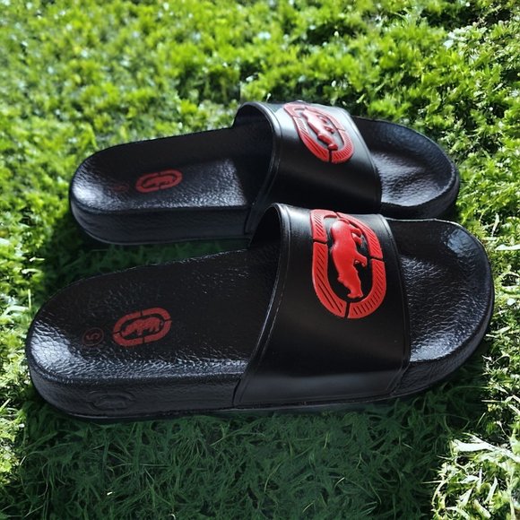 NWOT Youth ECKO UNLTD 3BLACK POOL BEACH SLOP ONS Size 5 - Picture 3 of 8